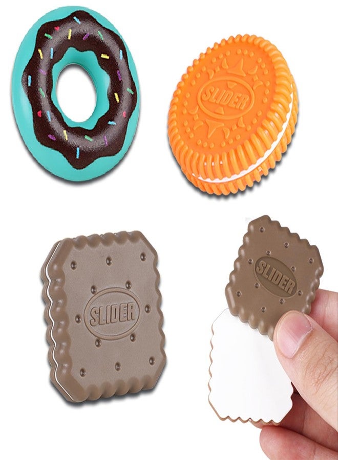 Pmeixcy Stress Relief Toys Adults, Fidget Toys Adults, 3PCS Cookie & Donut Fidget Push Slider, Quiet ADHD Sensory Toy for Adult Teens Kids - Magnetic Stress Relief Tools - Image 1